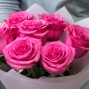 Букет Розовые розы и конфеты